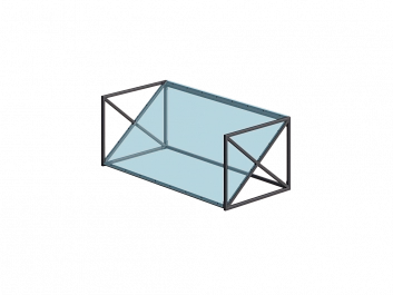 Металлоконструкция козырька